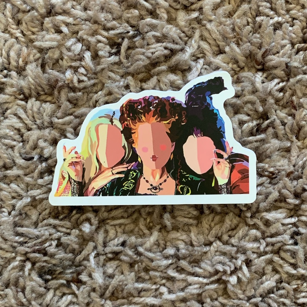 6/$12 Hocus Pocus Vinyl Sticker Matte - Picture 2 of 3